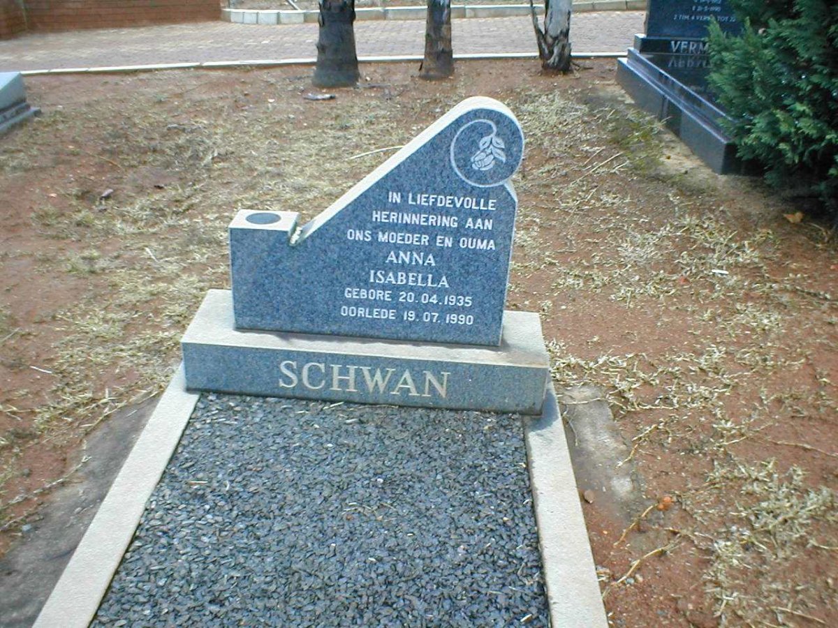 SCHWAN Anna Isabella 1935-1990