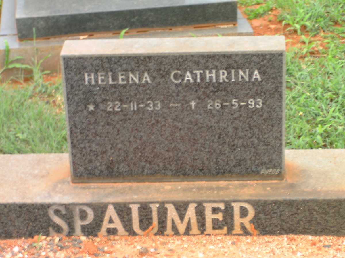 SPAUMER Helena Cathrina 1933-1993