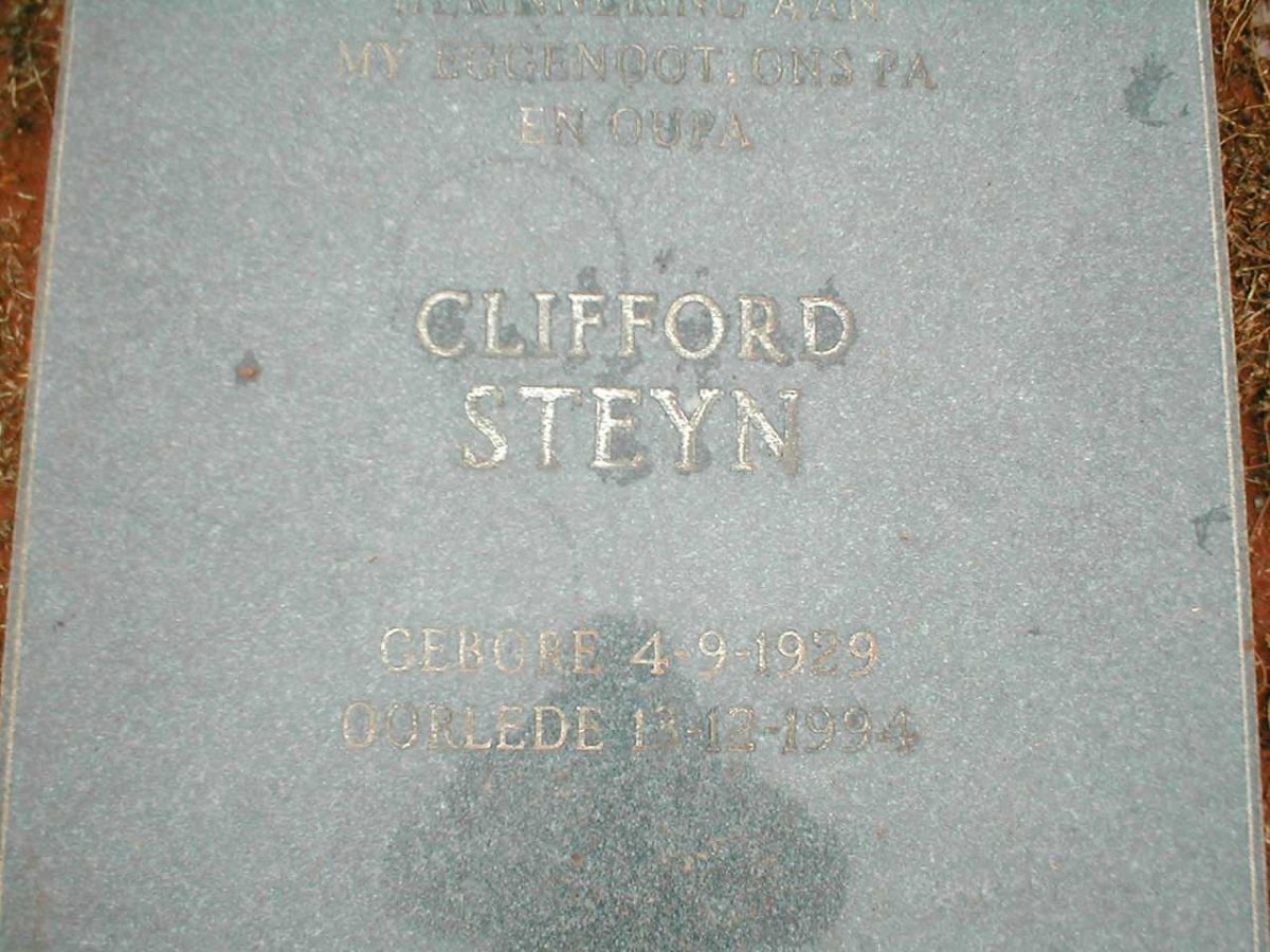 STEYN Clifford 1939-1994