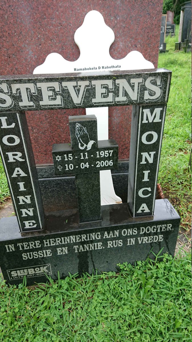 STEVENS Loraine Monica 1957-2006