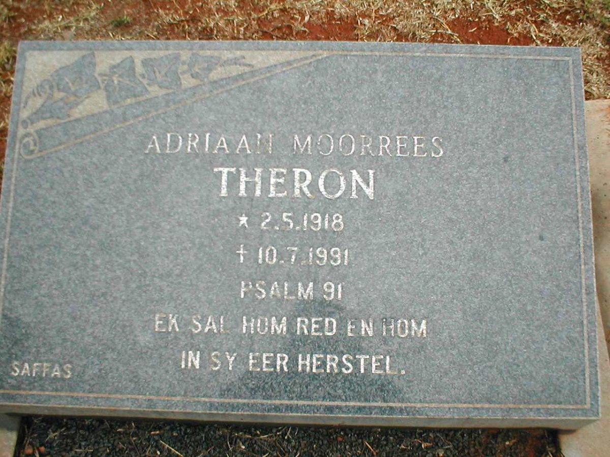 THERON Adriaan Moorrees 1918-1991