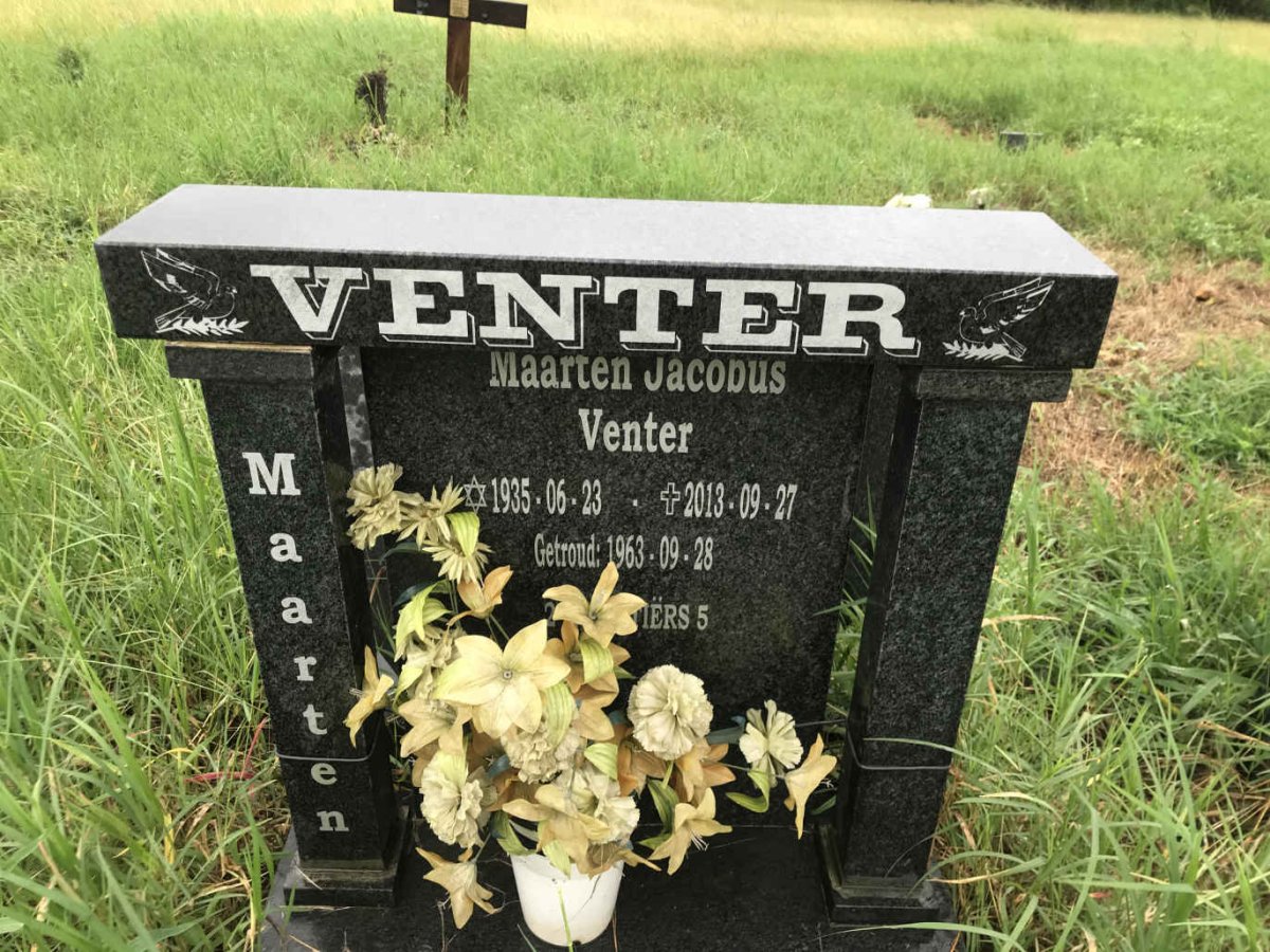 VENTER Maarten Jacobus 1935-2013