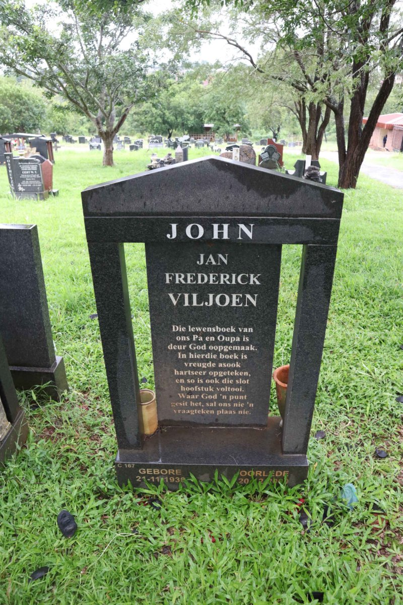 VILJOEN Jan Frederick 1938-2000
