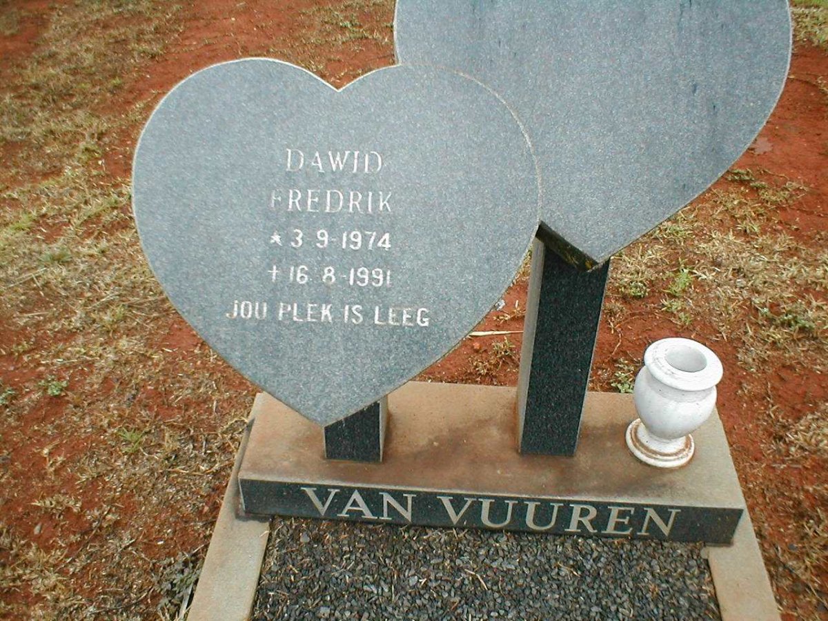 VUUREN Dawid Fredrik, van 1974-1991
