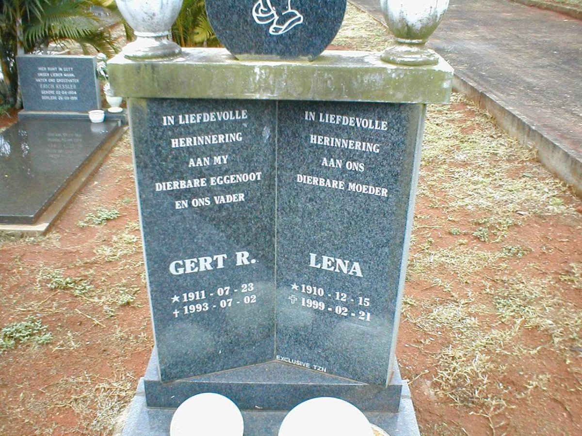 VILJOEN Gert R. 1911-1993 &amp; Lena 1910-1999