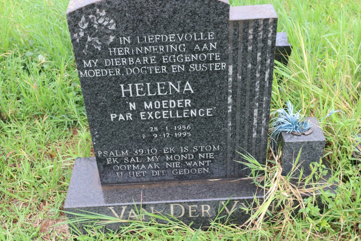 VYVER Helena, van der 1956-1995