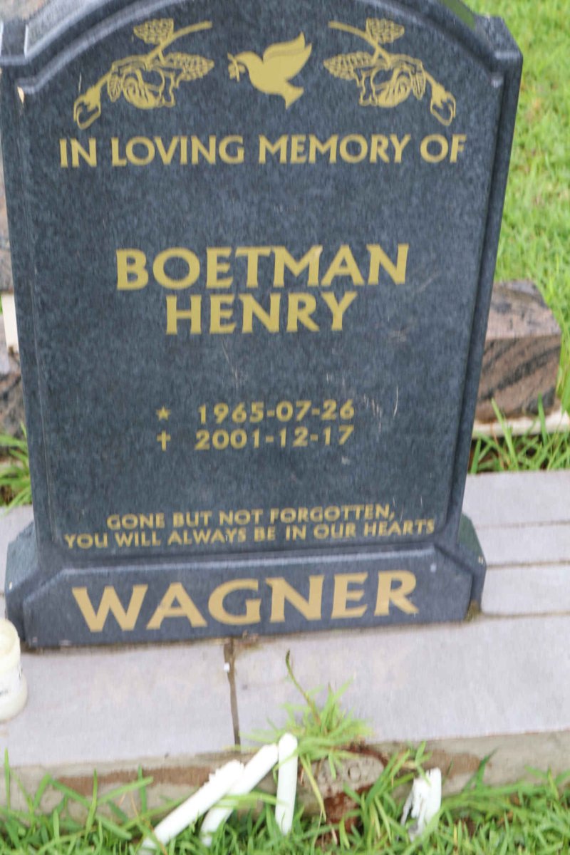 WAGNER Boetman Henry 1965-2001