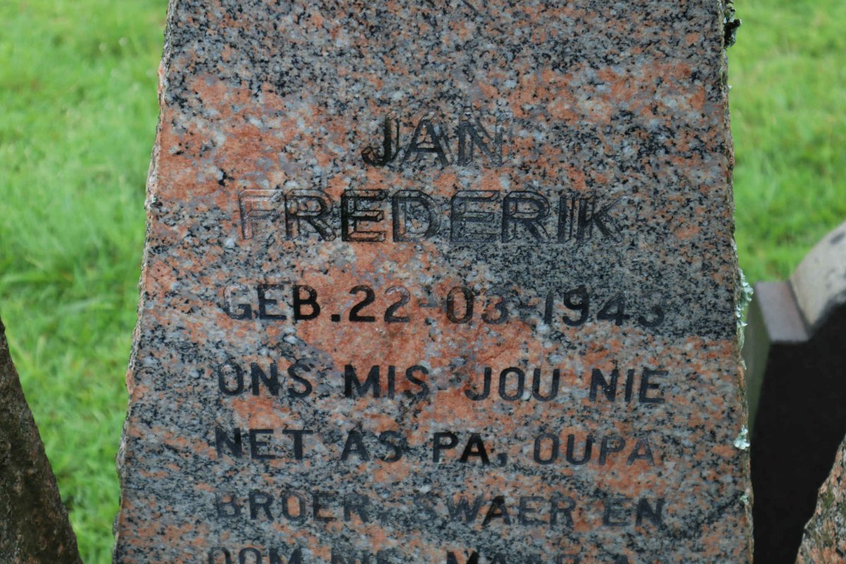 WELTHAGEN Jan Frederik 1943-
