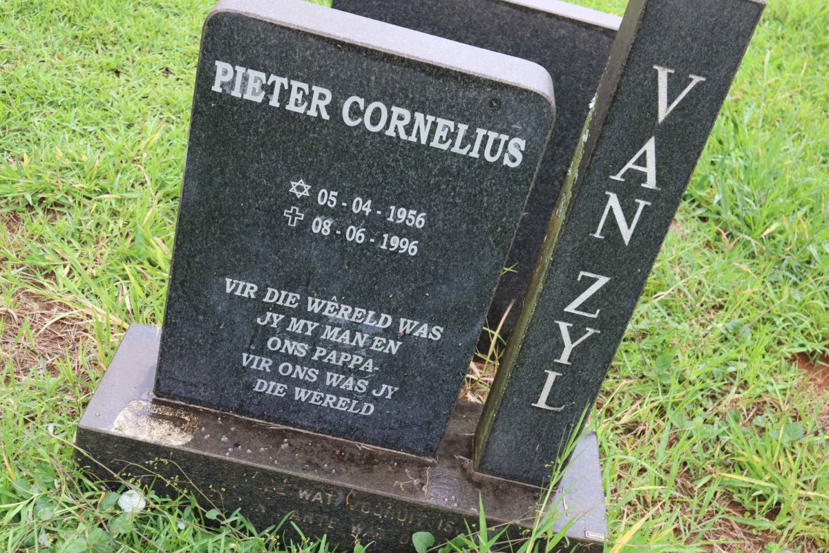 ZYL Pieter Cornelius, van 1956-1996