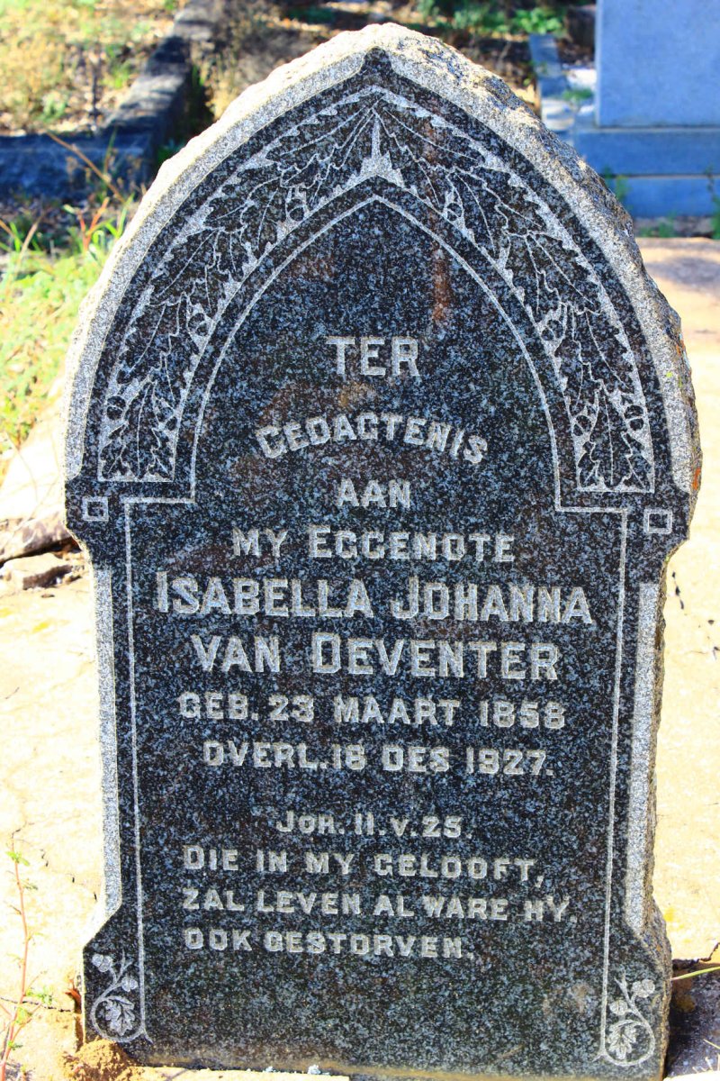DEVENTER Isabella Johanna, van 1858-1927