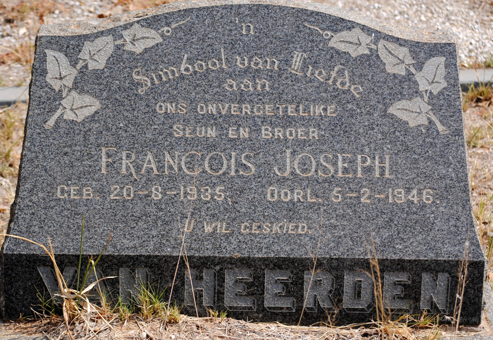 HEERDEN Francois Joseph, van 1935-1946