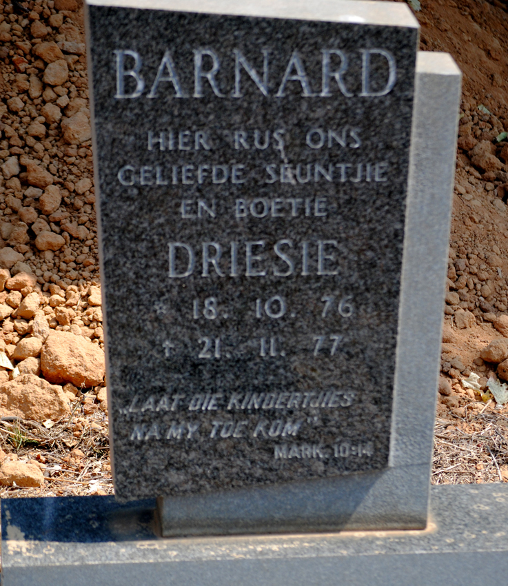 BARNARD Driesie 1976-1977