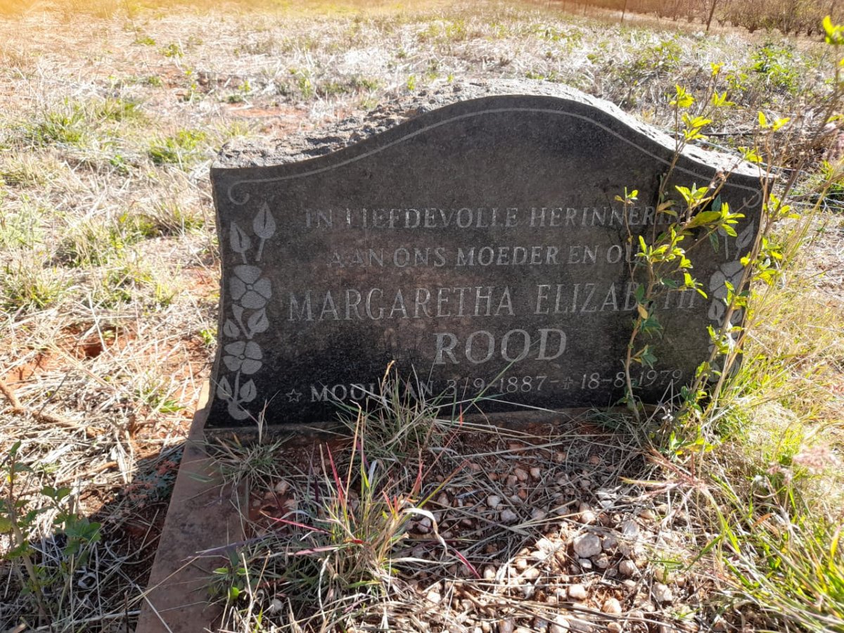 ROOD Margaretha Elizabeth 1887-1979