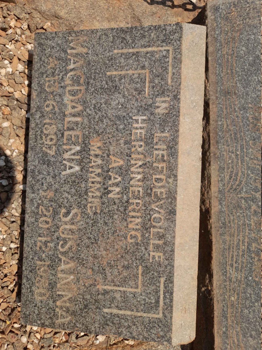 BERG Magdalena Susanna, van den 1897-1980