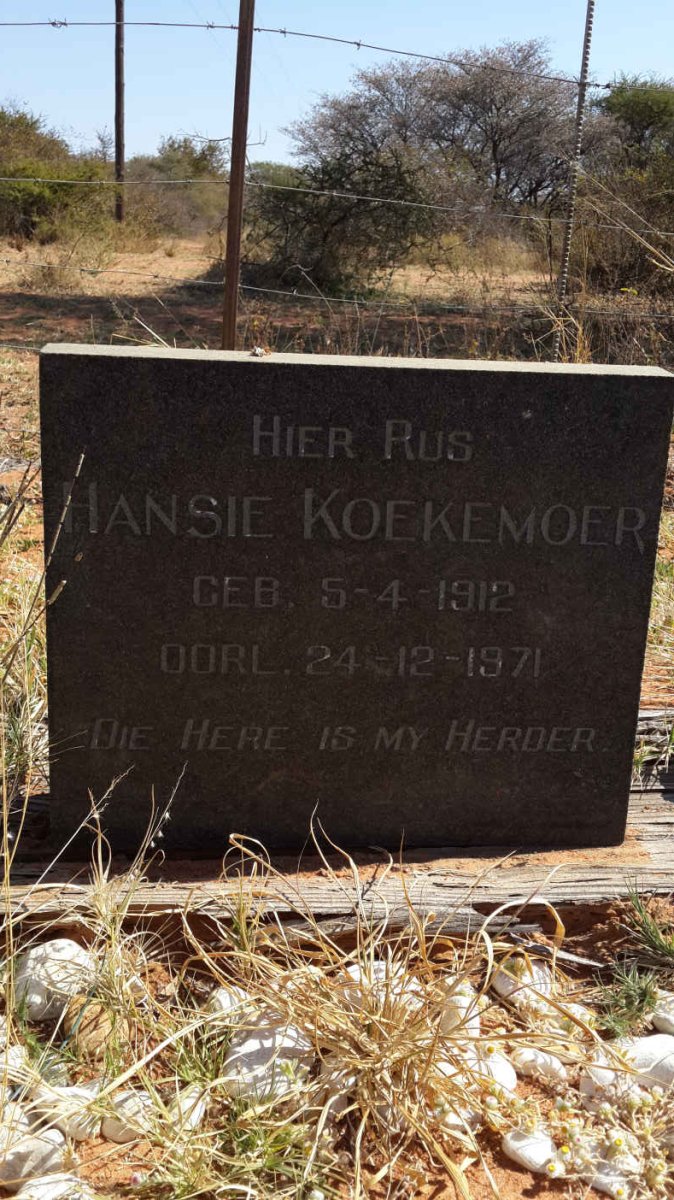 KOEKEMOER Hansie 1912-1971