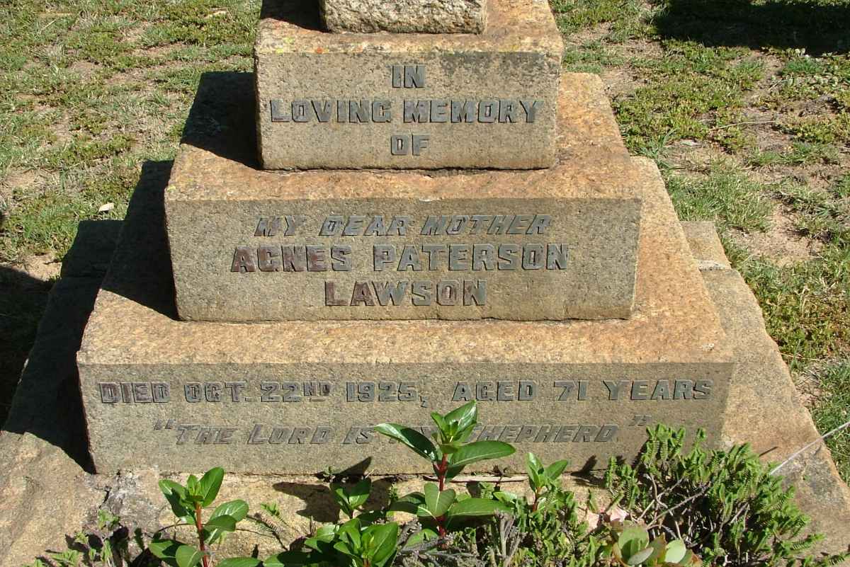 LAWSON Agnes Petterson   -1925