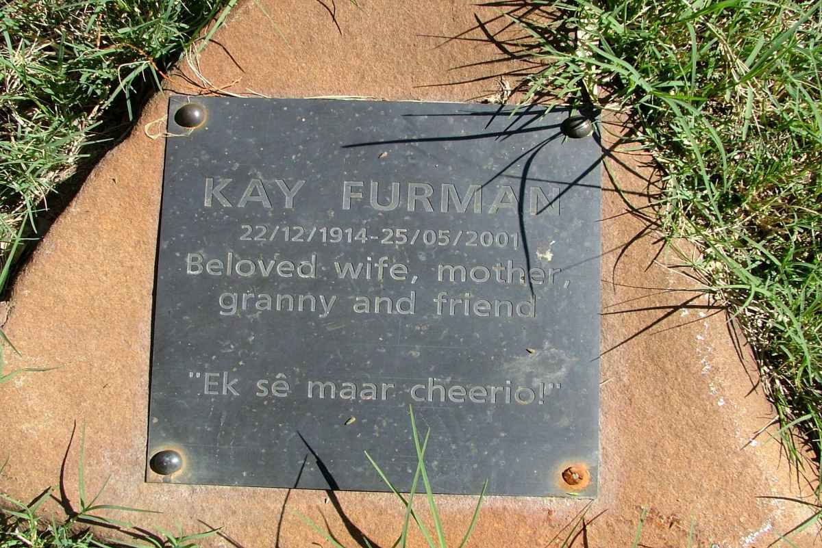 FURMAN Kay 1914-2001