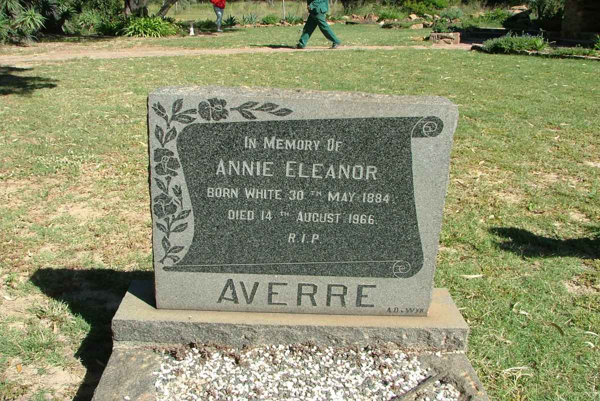 AVERRE Annie Eleanor 1884-1966