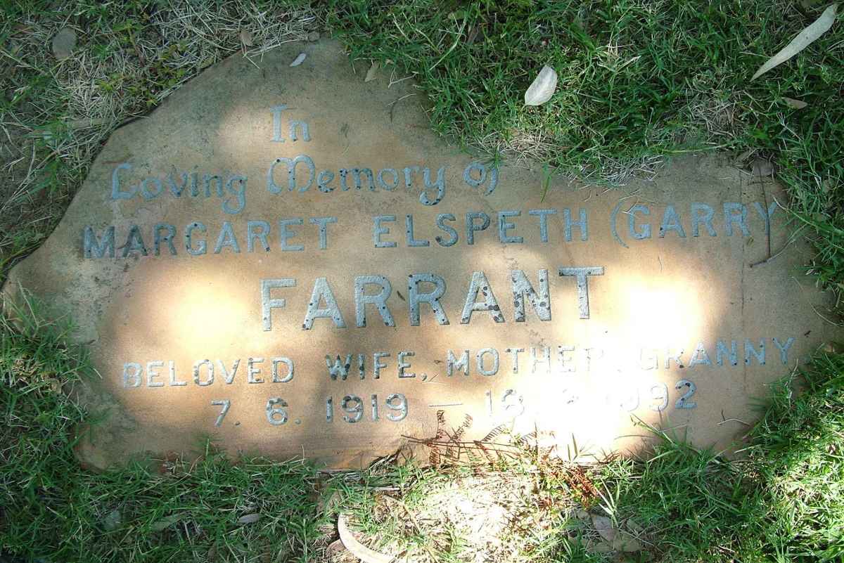 FARRANT Margaret Elspeth 1919-1992