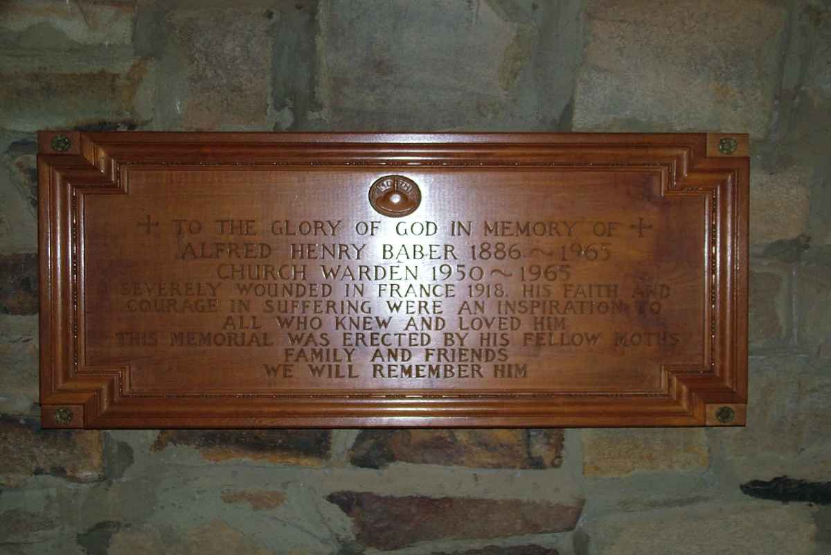 BABER Alfred Henry 1886-1965