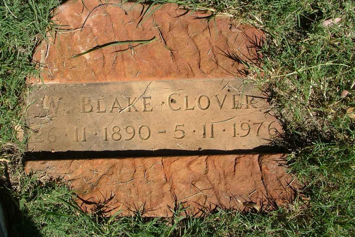 CLOVER W.  Blake 1890-1976
