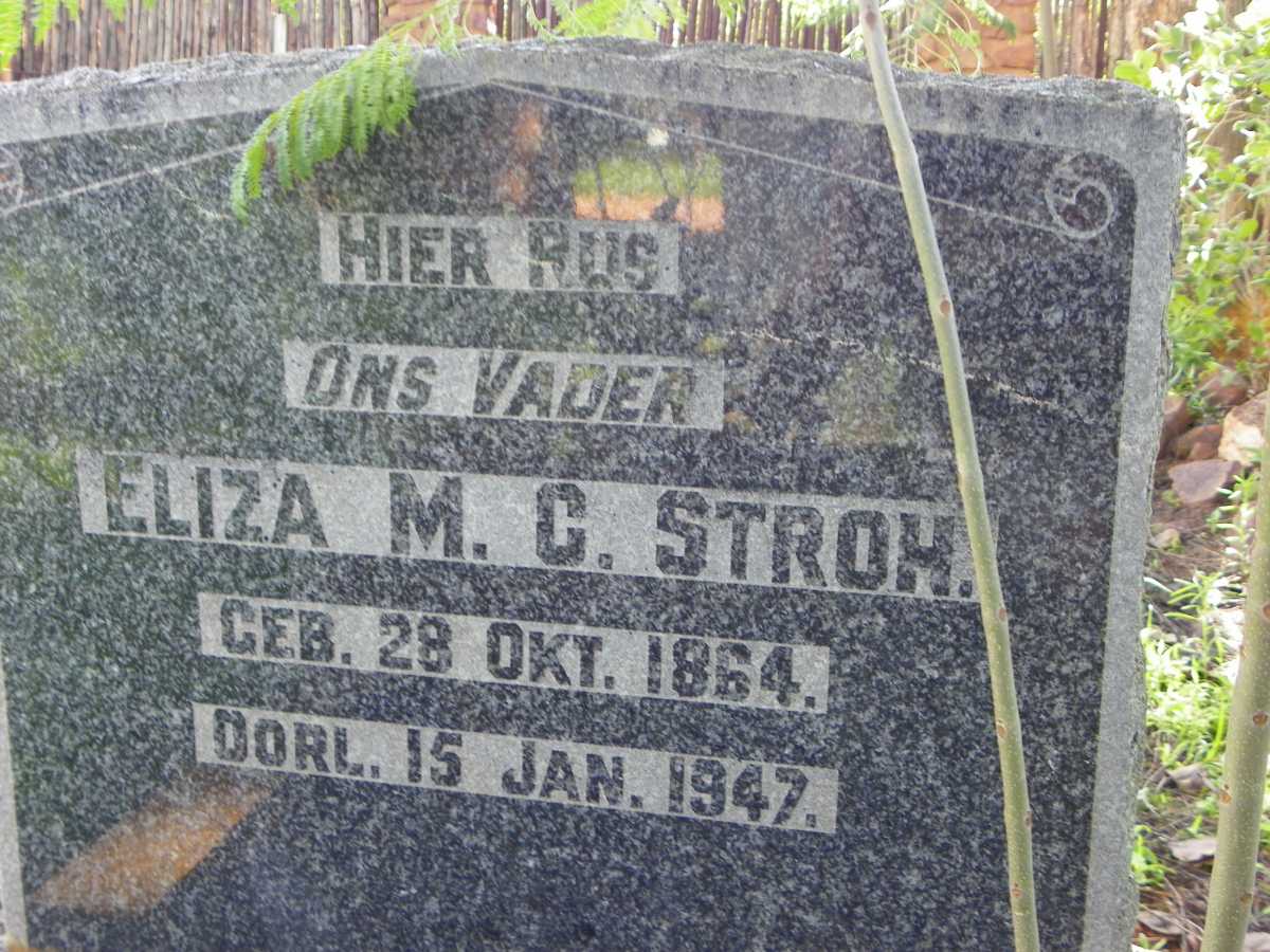 STROH Eliza M.C. 1864-1947