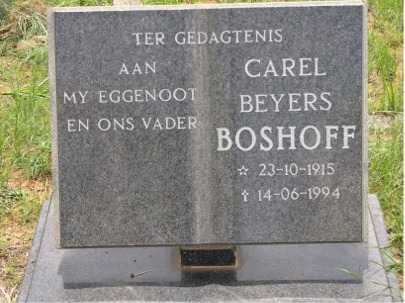 BOSHOFF Carel Beyers 1915-1994