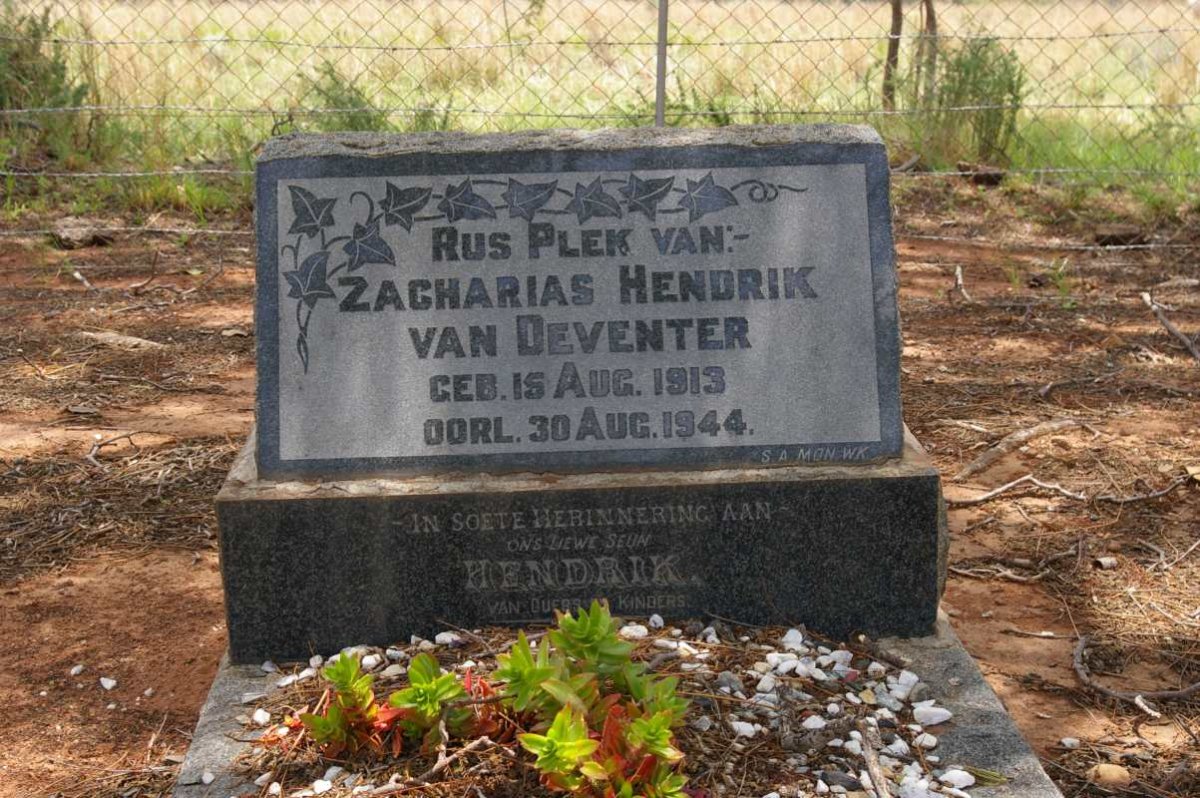 DEVENTER Zacharias Hendrik, van 1913-1944