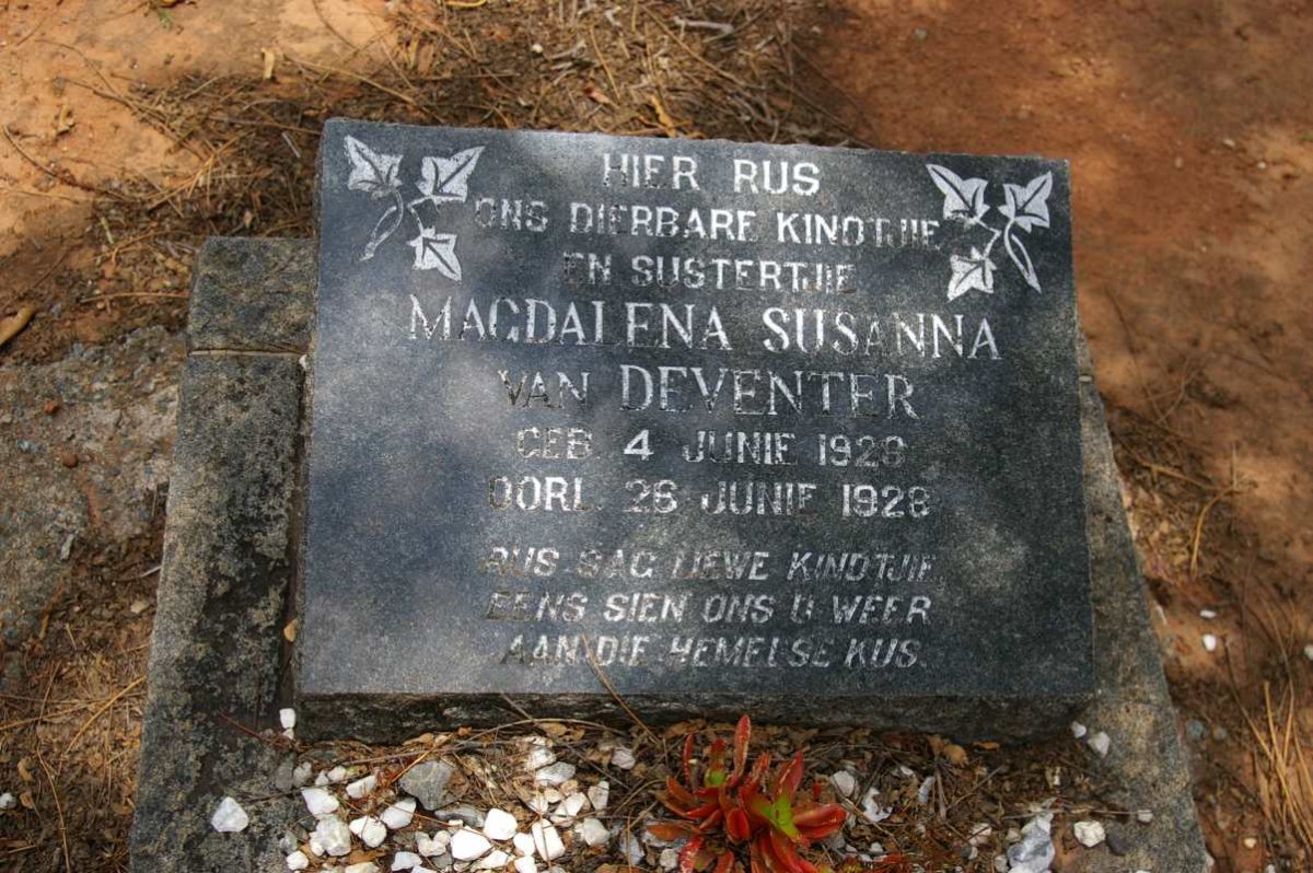 DEVENTER Magdalena Susanna, van 1928-1928