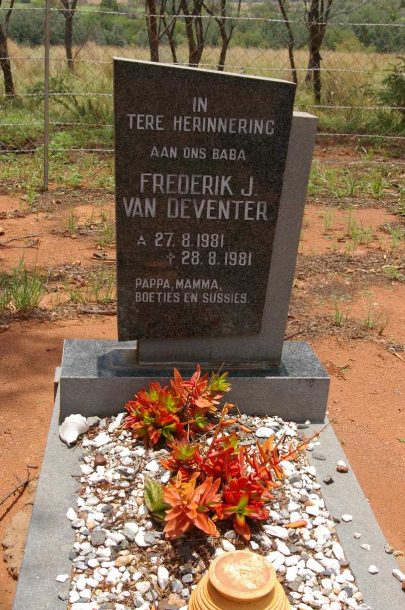 DEVENTER Frederik J., van 1981-1981