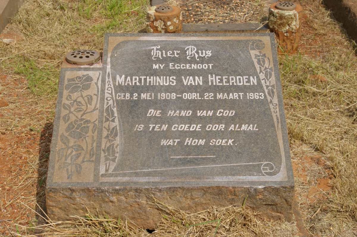 HEERDEN Marthinus, van 1908-1963