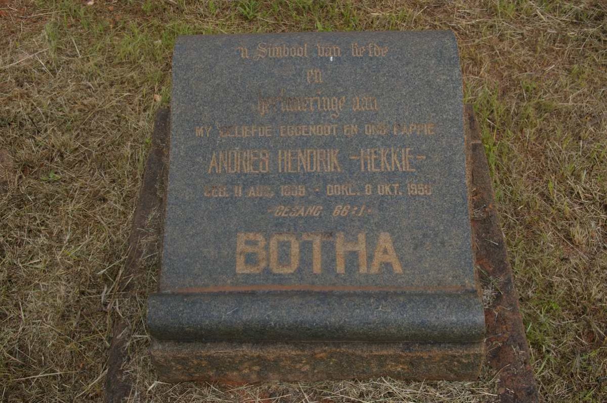 BOTHA Andries Hendrik 1909-1959