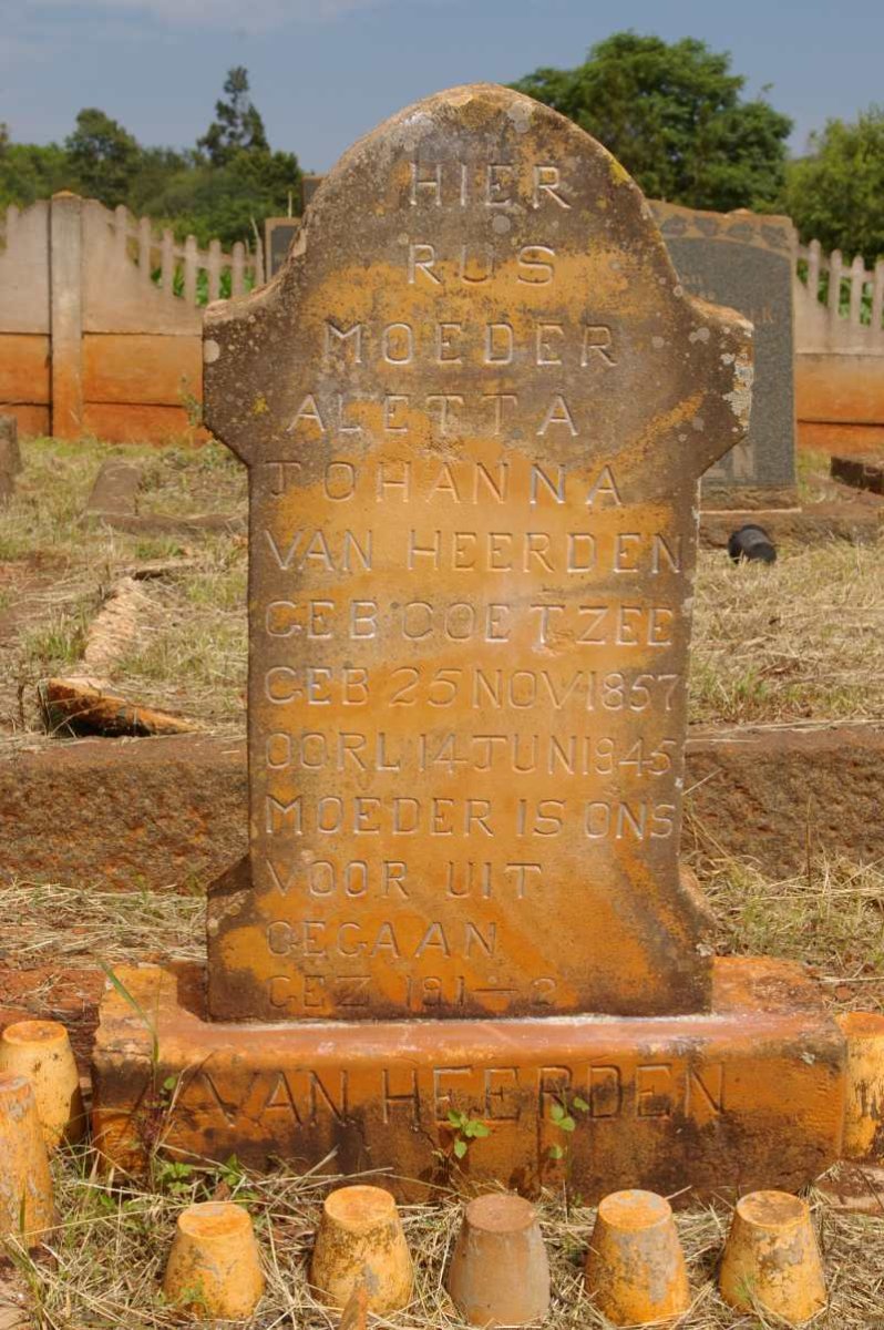 HEERDEN Aletta Johanna, van nee COETZEE 1857-1945