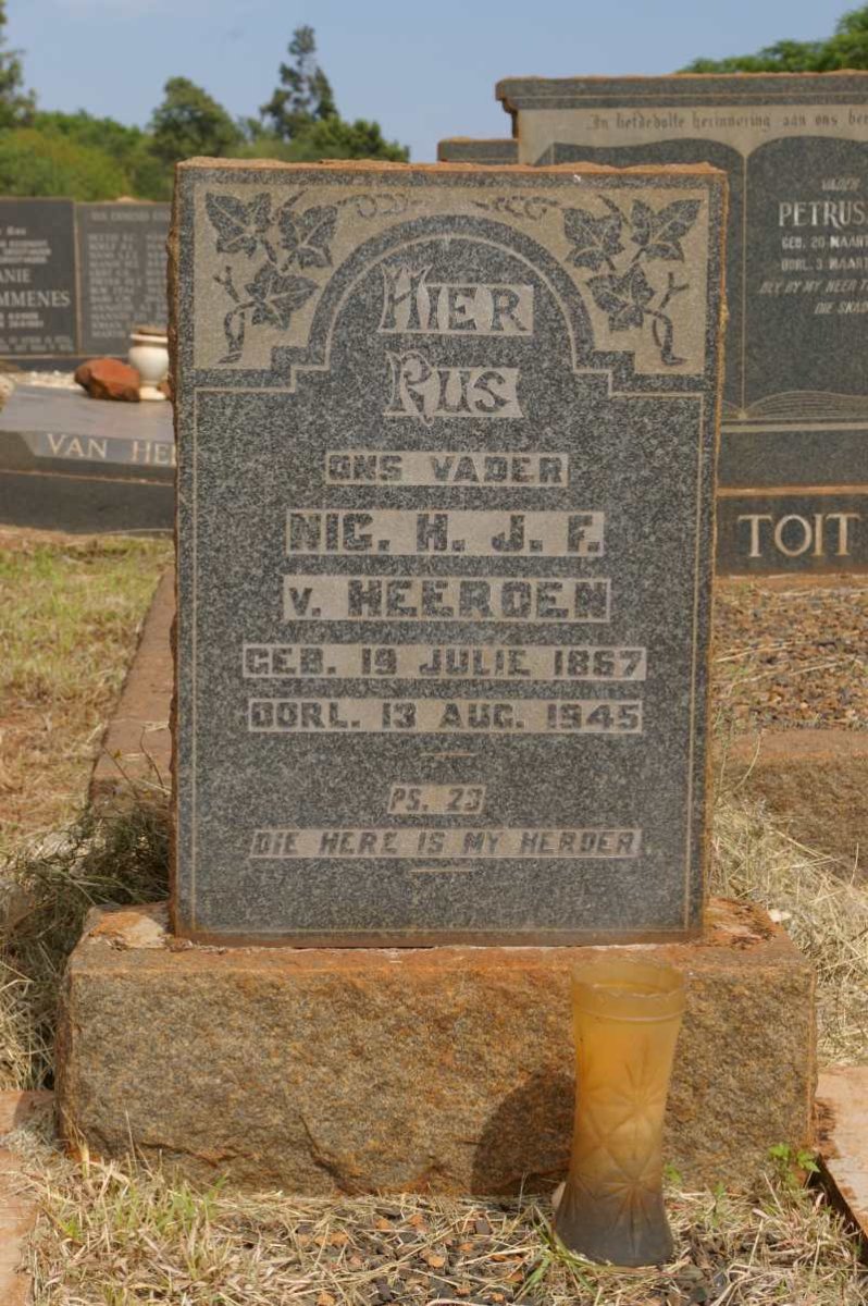 HEERDEN Nic. H.J.F., van 1867-1945
