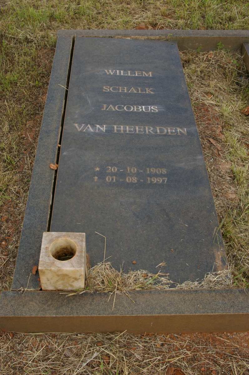HEERDEN Willem Schalk Jacobus, van 1908-1997 &amp; Susanna Petronella VAN DER MERWE 1914-2003