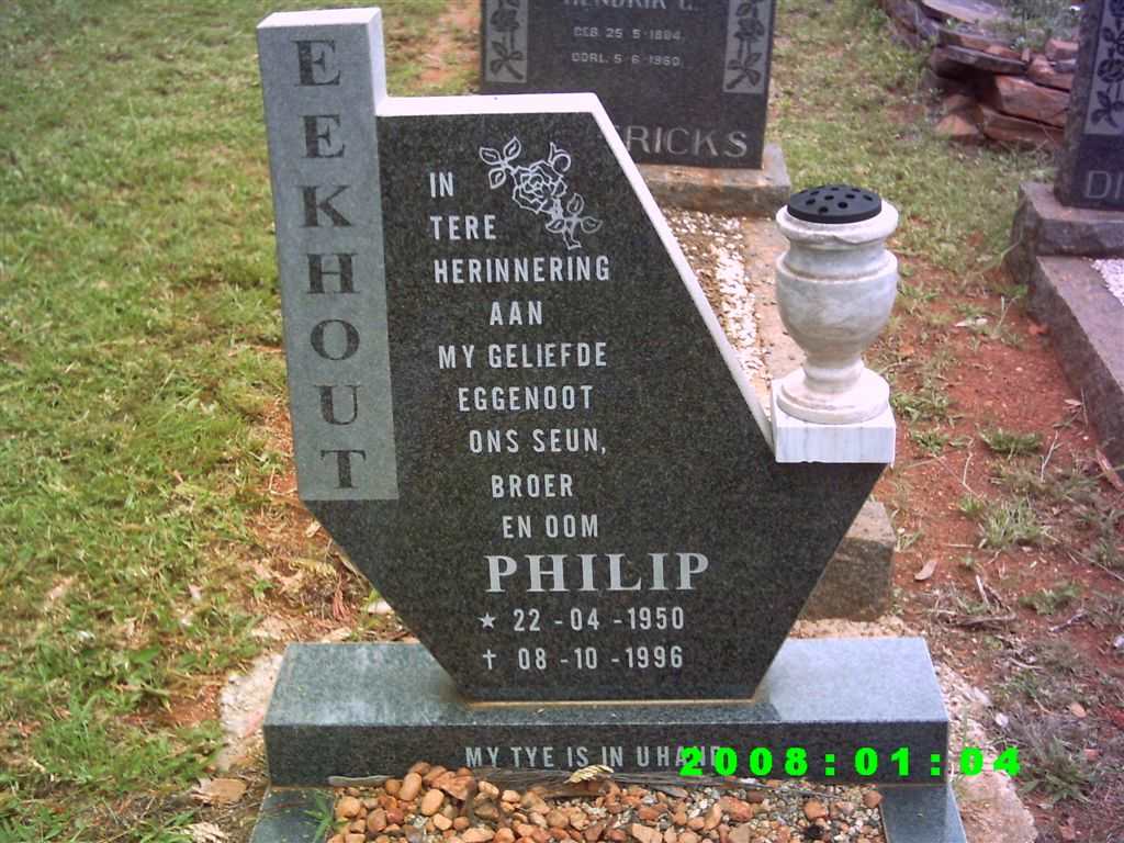 EEKHOUT Philip 1950-1996