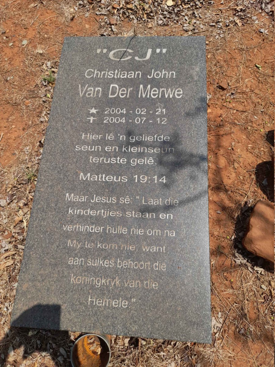MERWE Christiaan John, van der 2004-2004