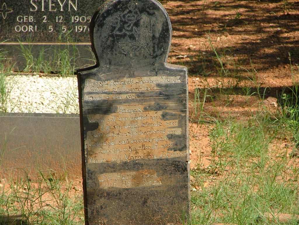 STEYN Theunis Frederick Jacobus 186?-??
