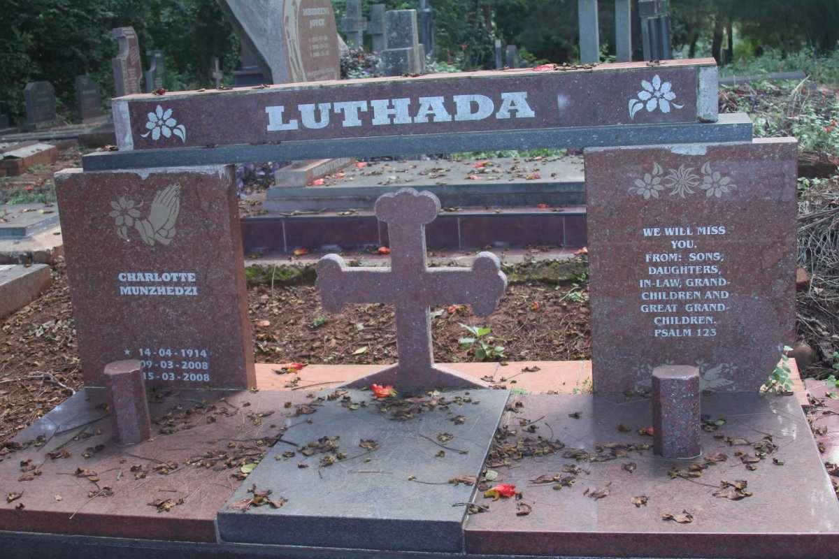 LUTHADA Charlotte Munzhedzi 1914-2008