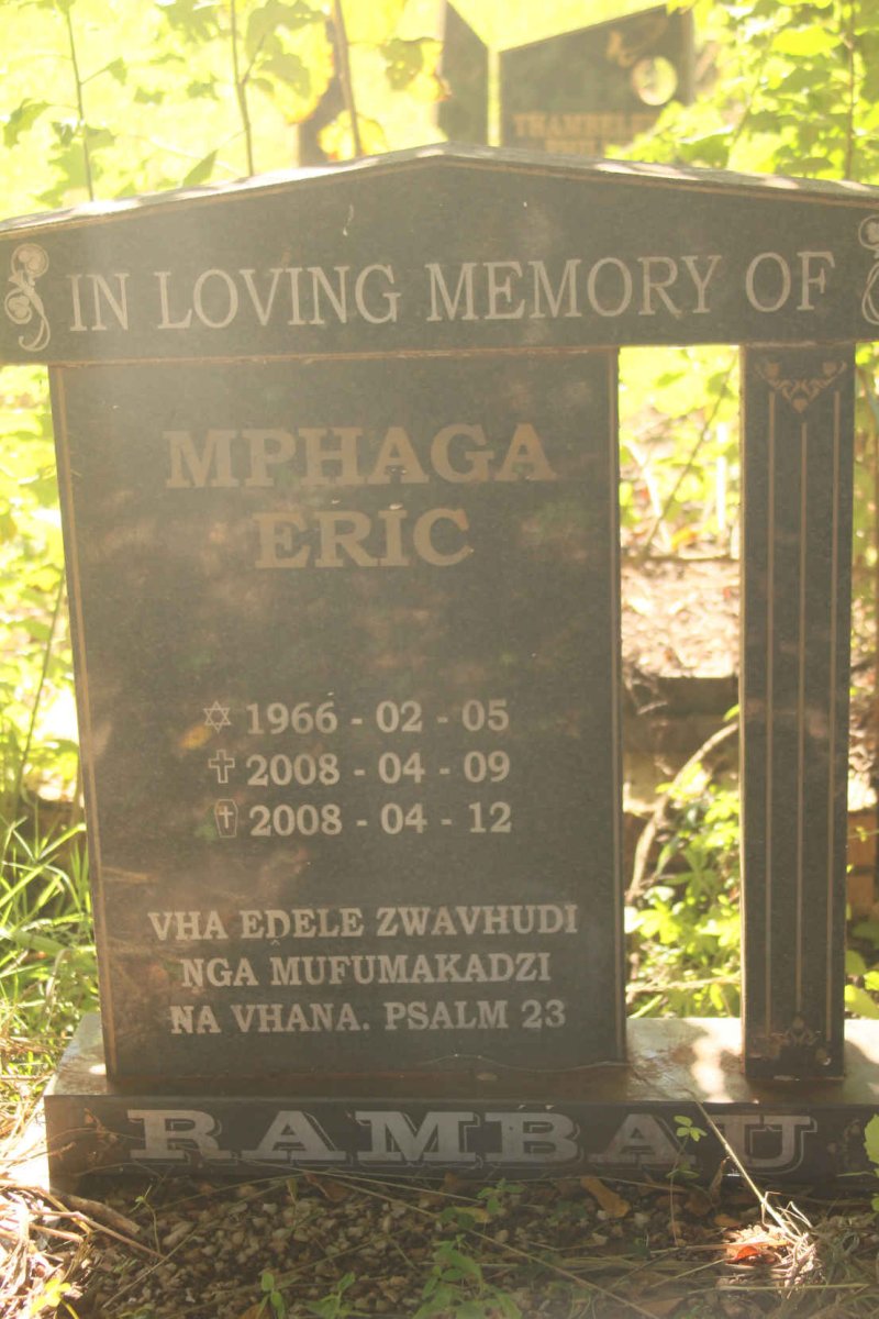 RAMBAU Mphaga Eric 1966-2008